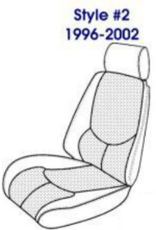 Mercedes Benz R129 1990-UP 300SL, 350SL, 600SL, SL320, SL500, SL600, Front Seat Covers, MB Vinyl - Image 4