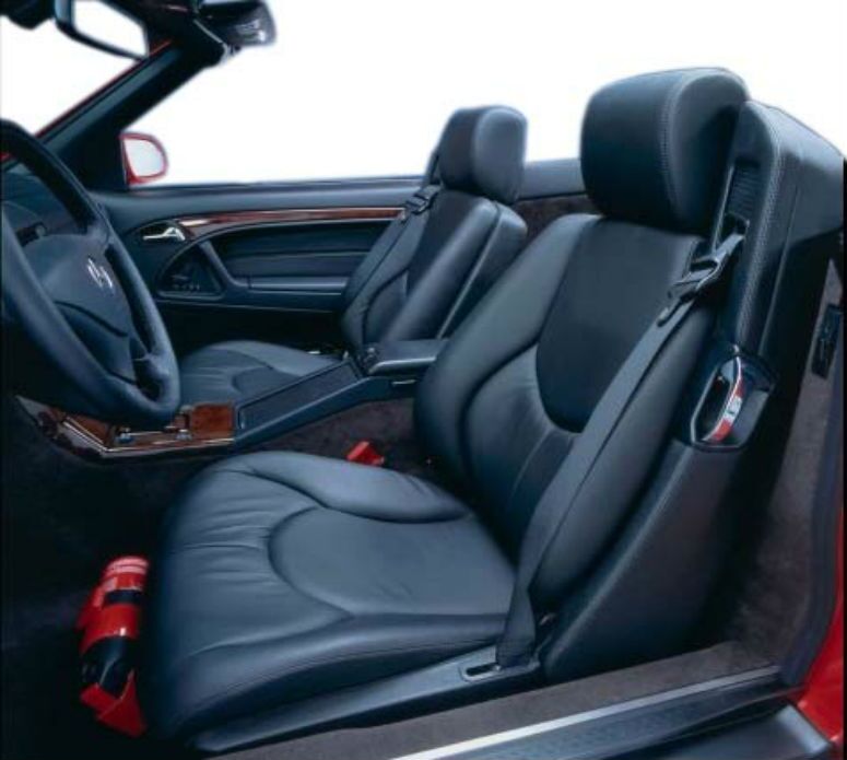 Mercedes Benz R129 1990-UP 300SL, 350SL, 600SL, SL320, SL500, SL600, Front Seat Covers, MB Vinyl