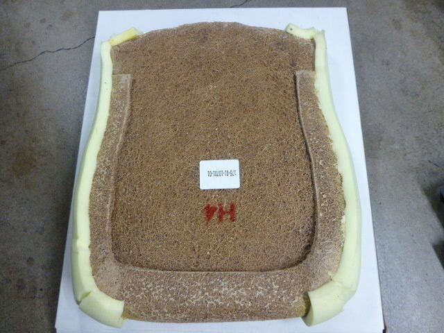 Mercedes Benz R107 1973-1985 280SLC, 350SLC, 450SLC, 380SLC, 500SLC, Rubberized Seat Pads: Front Bottom - Image 2
