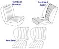 Porsche 911 912 Coupe & Targa 1966-1973 Rear Seat Set-0
