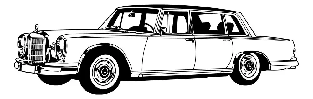 Mercedes Benz W100 1963-1975 600 Pullman/Sedan Rear Seat Cover Kit