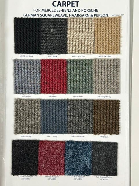 Porsche 911,912 Coupe & Targa 1966-1973 Carpet Kit Haargarn or Square weave