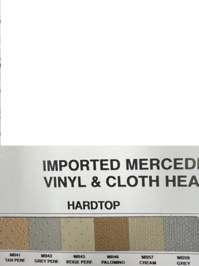 Mercedes Benz R107 280SL, 350SL, 380SL,450SL, 300SL, 420SL, 560SL 1972-1989 Hardtop Headliner - Image 2