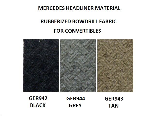 MERCEDES-BENZ W124 300CE 92-93 GERMAN STRETCH BOWDRILL HEADLINER-0