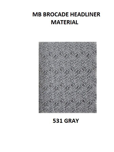 Mercedes Benz W208 CLK320/CLK430/CLK55 Convertible Top Headliner Brocade - Image 2